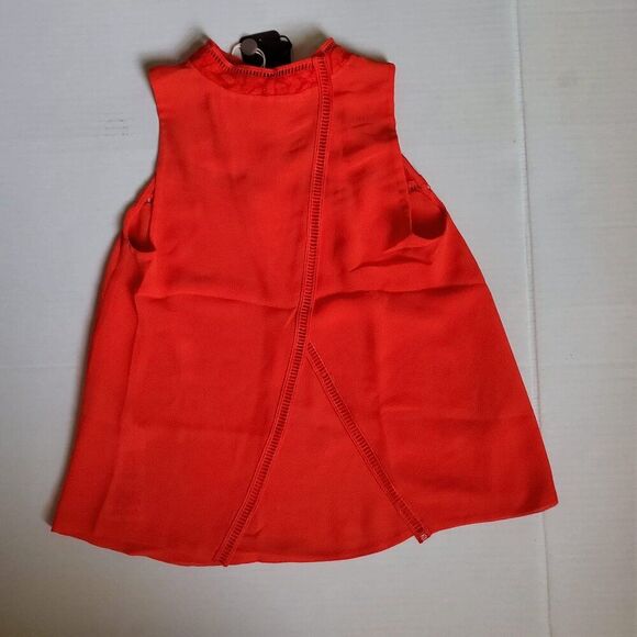 Armani Exchange Lace Yoke Split Back Tank Size XS msrp $120 - Picture 6 of 7